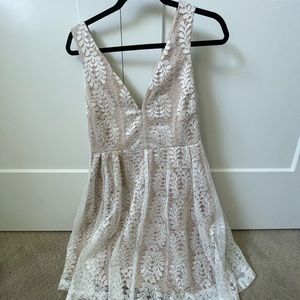 White lace dress